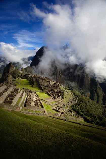 The famous Machu Picchu in Peru